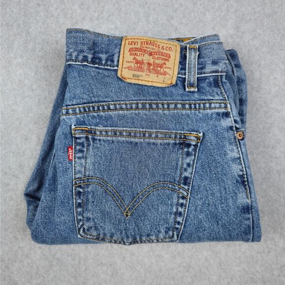 Levi's 550 Womens 12L Classic Relaxed Tapered Jeans 32x33 - Picture 1 of 16